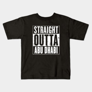 Straight Outta Abu Dhabi Daughter T Shirts Kids T-Shirt